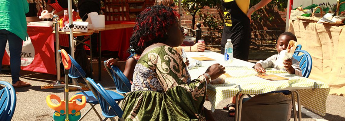 Roman Road Yard Market foodstalls