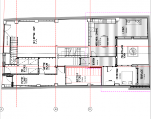 538-540 Roman Road proposed retail unit on ground floor