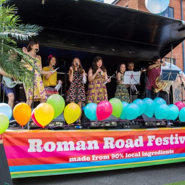 Roman Road Festival 2016 Airstream stage