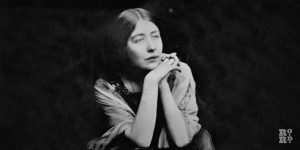 Black and white photograph of Sylvia Pankhurst