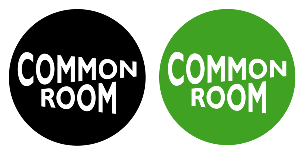 Common Room logo designed by Jess Currie, University East London