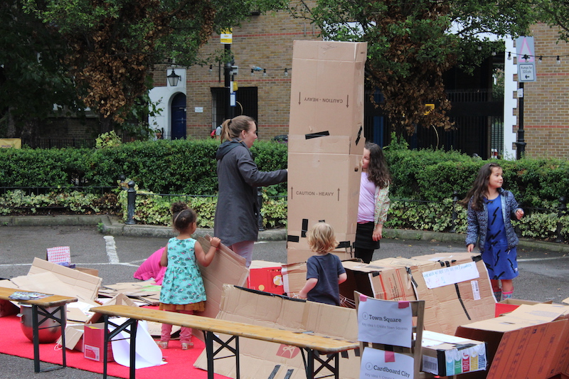 Cardboard City with Better Streets for Tower Hamlets